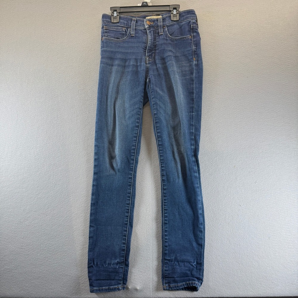 Madewell Womens Skinny Jeans Dark Wash Denim Blue 27 Inseam